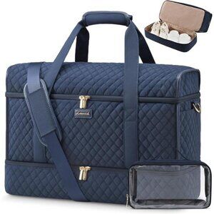 Large Travel Duffle Bag, Gym Duffel Bag Navy Blue
